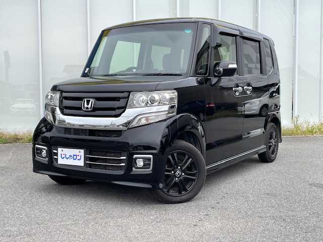 ホンダ Ｎ ＢＯＸ カスタム SSブラックSパッケージ 福島県 2017(平29)年 7.4万km クリスタルブラックパール (株)IDOMが運営する【じしゃロンいわき店】の自社ローン専用車両になります。こちらは現金またはオートローンご利用時の価格です。自社ローンご希望の方は別途その旨お申付け下さい/登録時走行距離73333km/ナビゲーション/バックカメラ/両側パワースライドドア/地上デジタルTV/プッシュスタート/スマートキー/シートヒーター/サイドバイザー/フロアマット