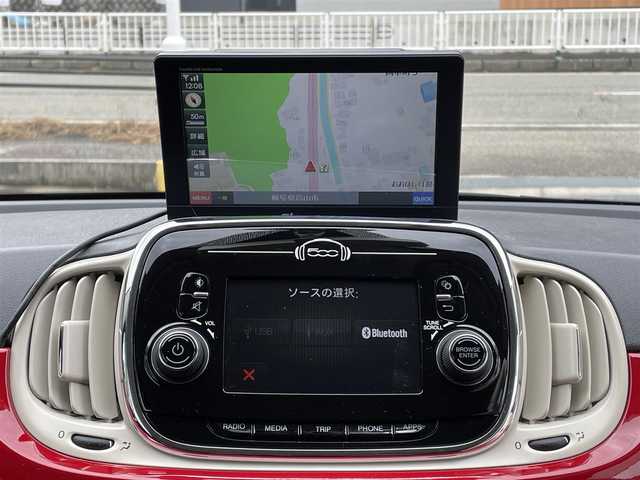 フィアット ５００ 1．2 ポップ 岐阜県 2017(平29)年 2.9万km パソドプレレッド ワンオーナー/純正ディスプレイオーディオ/【AM/FM．AUX.USB】/ナビ/純正フロアマット/横滑り防止装置/ABS/ドアバイザー/フォグライト/リモコンキー/積込スタッドレスタイヤ/保証書/取扱説明書/スペアキー