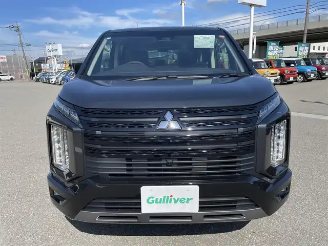 三菱 デリカＤ：５ シャモニー 石川県 2025(令7)年 0.1万km未満 グレーⅡ 登録済未使用車/オリジナルナビ取付パッケージ＋リアモニター取付パッケージ/レーダーブレーキ/レーダークルーズ/両側パワースライドドア/LEDヘッドライト/ハーフレザーシート/シートヒーター/純正アルミホイール/スマートキー/プッシュスタート/電動ミラー/パワーバックドア/保証書
