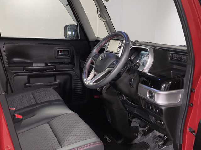 スズキ スペーシア カスタム HYBRID XS ターボ 沖縄県 2018(平30)年 3.5万km フェニックスレッドパール/ブルーイッシュブラックパール 禁煙車　/ワンオーナー/県外仕入れ　/社外ナビ[AVIC-RW901ZS]/（フルセグＴＶ　ＣＤ　ＤＶＤ　Ｂｌｕｅｔｏｏｔｈ）　/バックカメラ　/両側パワースライドドア　/ビルトインＥＴＣ　/衝突被害軽減ブレーキ　/コーナーセンサー　/クルーズコントロール/横滑り防止装置/LEDヘッドライト/フォグランプ/ハーフレザーシート/D席シートヒーター/純正アルミホイール