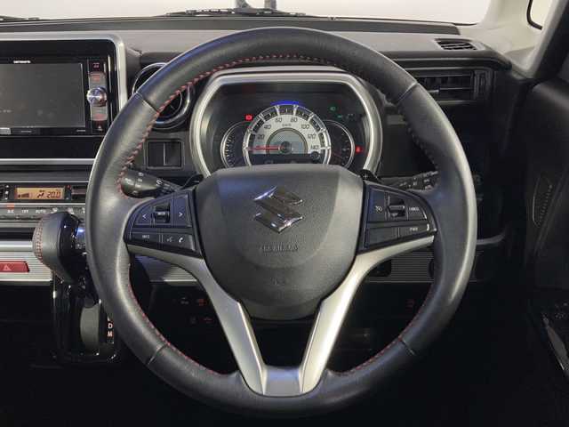 スズキ スペーシア カスタム HYBRID XS ターボ 沖縄県 2018(平30)年 3.5万km フェニックスレッドパール/ブルーイッシュブラックパール 禁煙車　/ワンオーナー/県外仕入れ　/社外ナビ[AVIC-RW901ZS]/（フルセグＴＶ　ＣＤ　ＤＶＤ　Ｂｌｕｅｔｏｏｔｈ）　/バックカメラ　/両側パワースライドドア　/ビルトインＥＴＣ　/衝突被害軽減ブレーキ　/コーナーセンサー　/クルーズコントロール/横滑り防止装置/LEDヘッドライト/フォグランプ/ハーフレザーシート/D席シートヒーター/純正アルミホイール