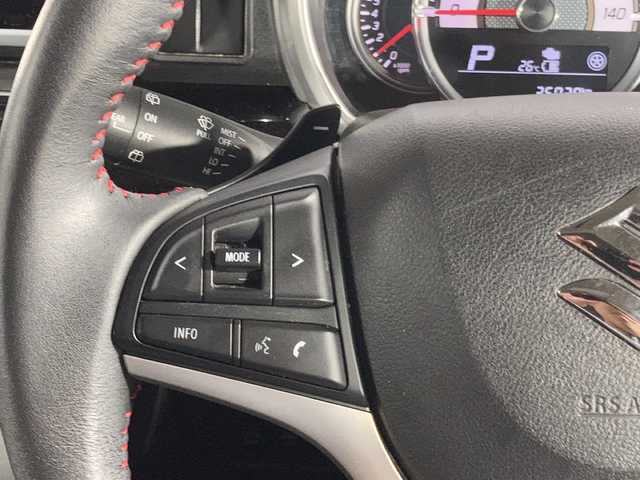 スズキ スペーシア カスタム HYBRID XS ターボ 沖縄県 2018(平30)年 3.5万km フェニックスレッドパール/ブルーイッシュブラックパール 禁煙車　/ワンオーナー/県外仕入れ　/社外ナビ[AVIC-RW901ZS]/（フルセグＴＶ　ＣＤ　ＤＶＤ　Ｂｌｕｅｔｏｏｔｈ）　/バックカメラ　/両側パワースライドドア　/ビルトインＥＴＣ　/衝突被害軽減ブレーキ　/コーナーセンサー　/クルーズコントロール/横滑り防止装置/LEDヘッドライト/フォグランプ/ハーフレザーシート/D席シートヒーター/純正アルミホイール