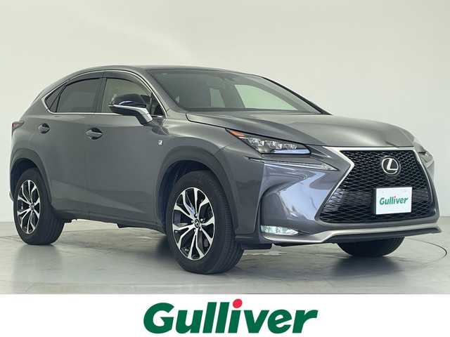 レクサス ＮＸ 200t Fスポーツ 愛知県 2016(平28)年 4.4万km マーキュリーグレーマイカ ガラスルーフ/三眼LEDヘッドライト/純正メモリナビ・フルセグＴＶ/バックカメラ/スマートキー/カードキー/パドルシフト/オートホールド機能/ステアリングヒーター/シートヒーター/エアシート/パワーシート/赤レザーシート