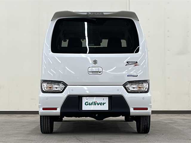 スズキ ワゴンＲ カスタムＺ HYBRID ZX 道央・札幌 2022(令4)年 0.4万km ピュアホワイトP /4WD//純正オーディオ/（CD/AM/FM）//デュアルカメラブレーキ//レーダークルーコントロール//オートライト//フォグライト//両席シートヒーター//リアスポイラー//タイプC給電ポート//保証書