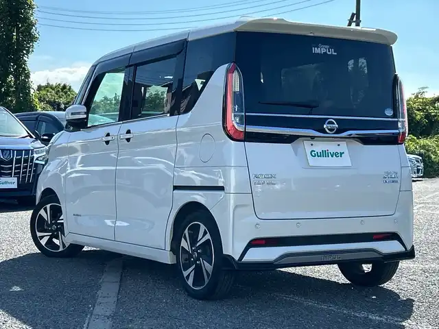 日産 ルークス HWS Gターボ プロパイロットED 千葉県 2021(令3)年 2.3万km ホワイトパール インパルエアロ インパルパーツ 9型ナビAVUIC-RQ911 全方位カメラ 両側電動ドア ハンズフリースライド プロパイロット 全方位カメラルームミラー ETC フルセグ BT USB 1オーナー