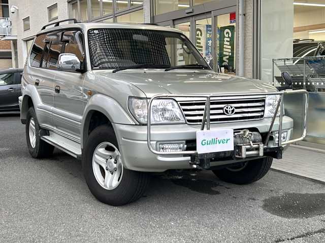 トヨタ ランドクルーザー プラド TX－LTD 高知県 2000(平12)年 18.4万km シルバーM/シルバーM ４ＷＤ/ウインチ/ルーフレール/グリルガード/ディーゼル/アップルカープレイ/アンドロイドオート