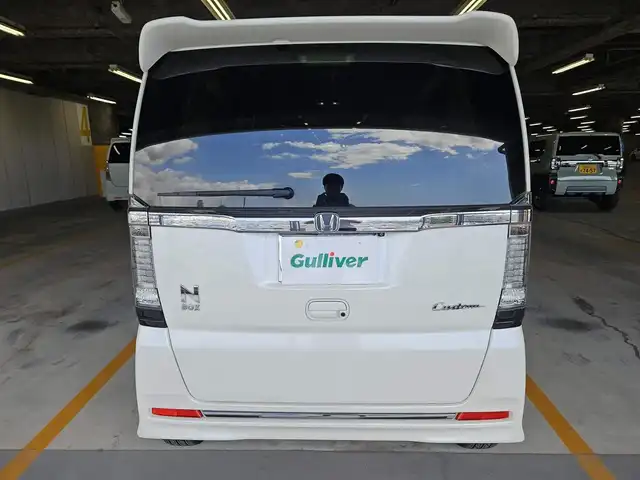 ホンダ Ｎ ＢＯＸ カスタム G ターボSSパッケージ 宮城県 2016(平28)年 5.2万km プレミアムホワイトパールⅡ カロッツェリアナビ/フルセグTV/両側パワースライドドア/バックカメラ/ビルトインETC/クルーズコントロール/衝突被害軽減ブレーキ/ターボ/HIDヘッドランプ/オートライト/オートエアコン/革巻きステアリング/ステアリングスイッチ/パドルシフト/ハーフレザーシート/前席シートヒーター/純正15インチアルミホイール/スマートキー/プッシュエンジンスイッチ/禁煙車