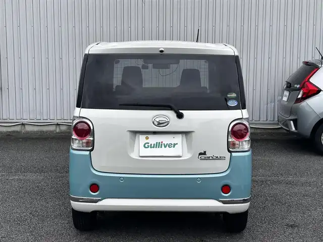 ダイハツ ムーヴ キャンバス G メイクアップ リミテッド　SAⅢ 静岡県 2020(令2)年 5.3万km パールホワイトⅢ/ファインミントメタリック 2トーン ワンオーナー/純正ナビ（BT/フルセグTV/CD/DVD）/ドラレコ/両側パワースライドドア/サイド/全周囲/バックカメラ/純正フロアマット/保証書/取説