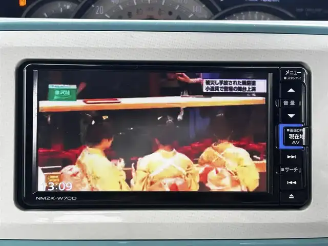 ダイハツ ムーヴ キャンバス G メイクアップ リミテッド　SAⅢ 静岡県 2020(令2)年 5.3万km パールホワイトⅢ/ファインミントメタリック 2トーン ワンオーナー/純正ナビ（BT/フルセグTV/CD/DVD）/ドラレコ/両側パワースライドドア/サイド/全周囲/バックカメラ/純正フロアマット/保証書/取説