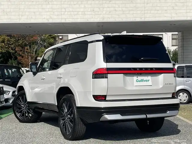 レクサス ＧＸ 550 バージョンL 兵庫県 2025(令7)年 0.3万km パール 外部検査実施済み//カラー　ソニッククォーツ//法人ワンオーナー//内装サドルタン//MODELLISTAアドバンストラグジュアリーパッケージ/（フロントスポイラー/リヤスカート）//オート電動格納式サイドステップ//メーカーOP ドライブレコーダー前後//メーカーOP デジタルインナーミラー//メーカーOP パノラマルーフ（調光機能付）//メーカーOP マークレビンソンオーディオ//14インチタッチディスプレイオーディオPlus//地デジ/BT/USB//パノラミックビューモニター（床下透過式）//3眼フルLEDヘッドランプ//ハンズフリーパワーバックドア//純正22インチAW//セミアニリン本革シート（ヒーター/ベンチレーション）//ステアリングヒーター//ヘッドアップディスプレイ//トノカバー//3列目電動格納シート//スカッフプレート（イルミネーション付）//クールBOX//置くだけ充電//寒冷地仕様//ETC 2.0//Lexus Safety System+/ PCS/LDA/LTA/FCTA/LCA/AHS// レーダークルーズコントロール/RSA/TMN/PDA// BSM/SEA/PKSB/Advanced Drive（渋滞時支援）//クリアランスソナー
