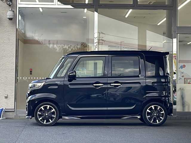 スズキ スペーシア カスタム HYBRID XS 福島県 2020(令2)年 4.2万km ブルーイッシュブラックパール3 純正８インチナビ　全方位モニター　セーフティーサポート　ハーフレザーシート　フルセグＴＶ　Ｒクルーズコントロール　前後ドライブレコーダー　シートヒーター　クリアランスソナー　純正ＡＷ　スマートキー