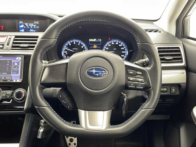 スバル レヴォーグ 1．6GT－S アイサイト 千葉県 2014(平26)年 4.8万km スティールブルーグレーM 禁煙車/社外ナビ（CD/DVD/BT/フルセグ）/バックカメラ/前方ドラレコ/ETC/前席パワーシート/アイサイト/追従機能付クルーズコントロール/衝突被害軽減ブレーキ/レーンキープアシスト/LEDヘッドライト/オートライト/パドルシフト/アイドリングストップ/電動パーキングブレーキ/プッシュスタート/スマートキー