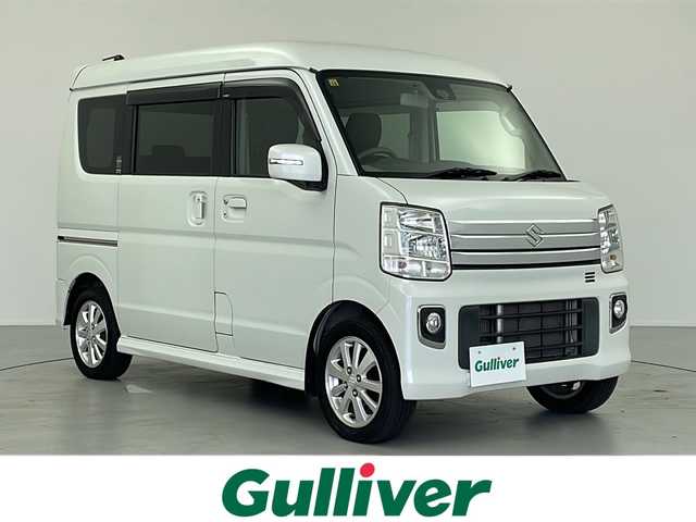 スズキ エブリィ ワゴン PZターボ スペシャル ハイルーフ 岐阜県 2018(平30)年 5.1万km パールホワイト 純正ナビ/（BT/フルセグ/CD/DVD/SD/USB）/衝突軽減ブレーキ/ターボ/ハイルーフ/両側パワースライドドア/ドライブレコーダー前/ETC/スマートキー/プッシュスタート/ステアリングスイッチ/フォグランプ/オートライト/純正ドアバイザー/純正フロアマット/純正アルミホイール/横滑り防止