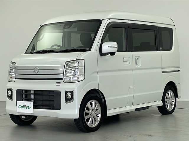 スズキ エブリィ ワゴン PZターボ スペシャル ハイルーフ 岐阜県 2018(平30)年 5.1万km パールホワイト 純正ナビ/（BT/フルセグ/CD/DVD/SD/USB）/衝突軽減ブレーキ/ターボ/ハイルーフ/両側パワースライドドア/ドライブレコーダー前/ETC/スマートキー/プッシュスタート/ステアリングスイッチ/フォグランプ/オートライト/純正ドアバイザー/純正フロアマット/純正アルミホイール/横滑り防止