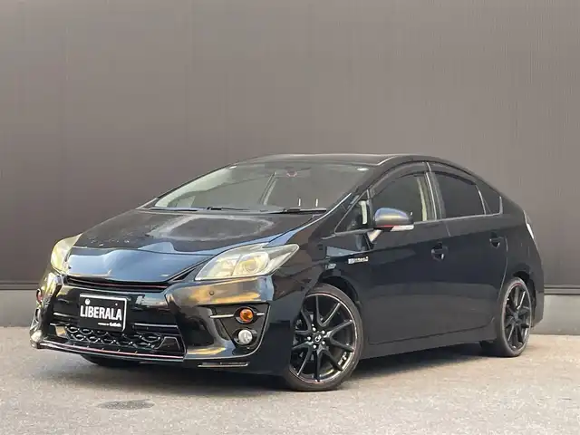 トヨタ プリウス S ツーリングセレ G’s 栃木県 2013(平25)年 12.8万km ブラック 純正8型HDDナビ  /AM FM/ CD DVD Bluetooth /フルセグTV /バックカメラ /コーナーセンサー /ステアリングリモコン /HID /スペアキー