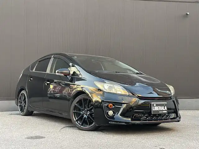 トヨタ プリウス S ツーリングセレ G’s 栃木県 2013(平25)年 12.8万km ブラック 純正8型HDDナビ  /AM FM/ CD DVD Bluetooth /フルセグTV /バックカメラ /コーナーセンサー /ステアリングリモコン /HID /スペアキー