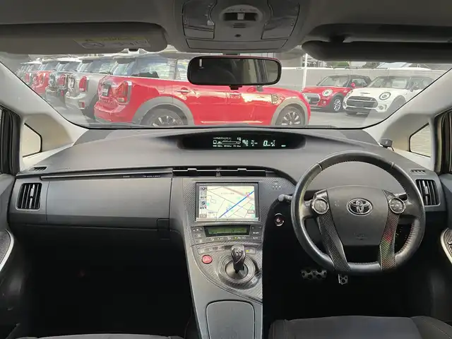 トヨタ プリウス S ツーリングセレ G’s 栃木県 2013(平25)年 12.8万km ブラック 純正8型HDDナビ  /AM FM/ CD DVD Bluetooth /フルセグTV /バックカメラ /コーナーセンサー /ステアリングリモコン /HID /スペアキー
