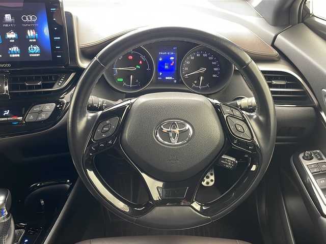 トヨタ Ｃ－ＨＲ G 沖縄県 2017(平29)年 8.4万km ブラックマイカ ワンオーナー/社外9インチナビ(MDV-M907HDF)/（フルセグTV　DVD　Bluetooth接続　HDMI　USB）/バックカメラ/ETC/ドライブレコーダー/トヨタセーフティセンス/ハーフレザーシート/シートヒーター/スマートキー　/スペアキー/プッシュスタート/クリアランスソナー/純正フロアマット/純正18インチアルミホイール/ドアバイザー/保証書/取扱説明書