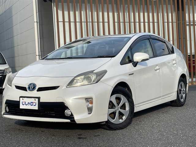 トヨタ プリウス S 千葉県 2013(平25)年 11.7万km ホワイトパールクリスタルシャイン (株)IDOMが運営する【じしゃロン八千代店】の自社ローン対象車両になります。こちらは現金またはオートローンご利用時の価格です。自社ローンご希望の方は別途その旨お申付け下さい/純正ナビ（CD・BT接続可）/ワンセグテレビ/バックカメラ/ETC/HID