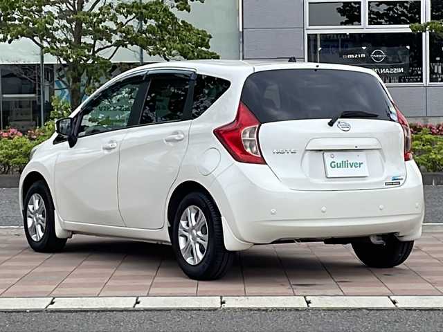 日産 ノート X DIG－S Vセレ +セーフ 福島県 2015(平27)年 6.7万km ブリリアントホワイトパール ワンオーナー/プッシュスタート/アイドリングストップ/純正ナビ/(BT/AM/FM/TV/USB/DVD/CD)/全方位カメラ/前後ドライブレコーダー/前後コーナーセンサー/オートライト/横滑り防止装置/レーンキープアシスト