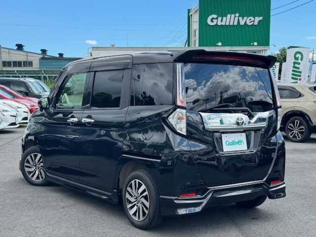 トヨタ ルーミー カスタムG 静岡県 2022(令4)年 3.3万km ブラックマイカメタリック ●純正ディスプレイオーディオ/(フルセグ/Bluetooth/AppleCarPlay/AndroidAuto)/●前席シートヒーター/●バックカメラ/●レーダークルーズコントロール/●衝突被害軽減システム/●レーンキープアシスト/●後方コーナーセンサー/●電動パーキングブレーキ/●オートブレーキホールド/●LEDライト＆フォグランプ/●オートライト/●革巻きステアリング/●ステアリングスイッチ/●ETC/●両側パワースライド/●電動格納ウィンカーミラー/●ドアアバイザー/●スマートキー/●プッシュスタート/●純正フロアマット/●純正14インチアルミホイール/●ダブルSRS＋ABS