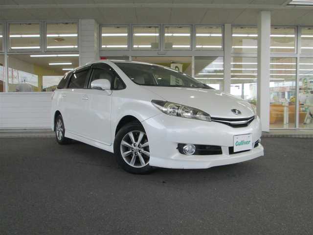 トヨタ ウィッシュ 1．8G 千葉県 2012(平24)年 3.6万km ホワイトパールクリスタルシャイン ワンオーナー/純正オーディオCD/ウインカードアミラー/革巻きステアリング/HIDヘッドライト/プッシュスタート/フォグランプ/スマートキー/純正ETC/nanoe