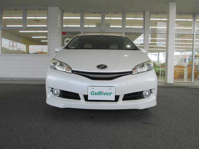 トヨタ ウィッシュ 1．8G 千葉県 2012(平24)年 3.6万km ホワイトパールクリスタルシャイン ワンオーナー/純正オーディオCD/ウインカードアミラー/革巻きステアリング/HIDヘッドライト/プッシュスタート/フォグランプ/スマートキー/純正ETC/nanoe