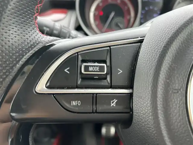 スズキ スイフト スポーツ 岡山県 2019(平31)年 9.6万km スピーディーブルーM 登録時走行距離95359km/社外ナビ/フルセグTV(AM.FM.CD.DVD.TV.BT)/ETC/ドライブレコーダー/シートヒーター/衝突軽減ブレーキ/クルーズコントロール/LEDヘッドライト/オートライト/17インチ純正AW/純正フロアマット/プッシュスタート/横滑り防止装置