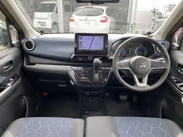 三菱 ｅＫクロス T 石川県 2020(令2)年 5.4万km 黄 純正9型ナビ/フルセグTV/アラウンドビューモニター/LEDヘッドライト/ETC/インテリキー/プッシュスタート/電動ミラー/デジタルミラー/レーンキープ/オートエアコン/保証書