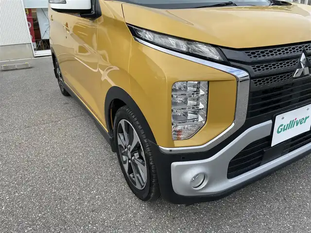 三菱 ｅＫクロス T 石川県 2020(令2)年 5.4万km 黄 純正9型ナビ/フルセグTV/アラウンドビューモニター/LEDヘッドライト/ETC/インテリキー/プッシュスタート/電動ミラー/デジタルミラー/レーンキープ/オートエアコン/保証書