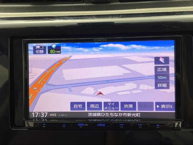 日産 デイズ J 茨城県 2017(平29)年 8.7万km ブラック 衝突被害軽減ブレーキ　/社外ナビ（ＭＤＶ－Ｄ３０４）/ＣＤ再生　/ワンセグＴＶ　/電格ミラー　/ドアバイザー　/パワーステアリング　/パワーウィンドウ　/リモコンキー　/社外フロアマット　/横滑り防止装置　/禁煙車