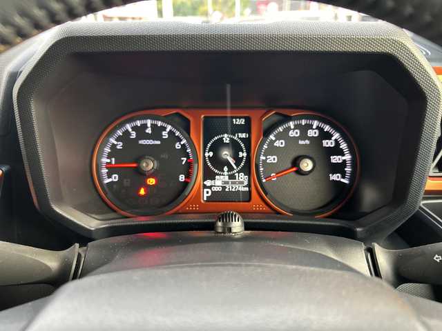 ダイハツ タフト G 鹿児島県 2021(令3)年 2.2万km レイクブルーメタリック ワンオーナー/純正SDナビ/（Bluetooth/フルセグTV/CD/DVD）/バックカメラ/LEDヘッドライト/前方ドライブレコーダー/シートヒーター/アイドリングストップ/スマートキー/USB/純正フロアマット