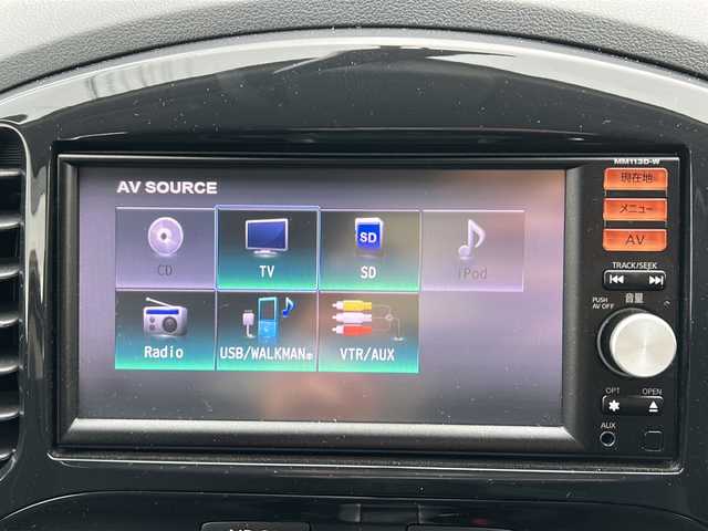 日産 ジューク 16GT FOUR タイプV 秋田県 2014(平26)年 4.4万km ラディアントレッド 社外SDナビ/社外CD、DVD、TV/バックカメラ/純正17インチAW/コーナーセンサー/スペアキー/４WD