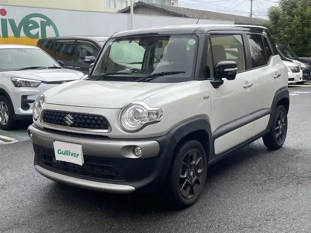 スズキ クロスビー HYBRID MZ 静岡県 2019(平31)年 6万km ピュアホワイトパール/ブラック2トーンルーフ ワンオーナー/社外ナビ/フルセグTV/DVD/CD/SD/MSV/BT/バックカメラ/ビルトインETC/クルーズコントロール/衝突軽減ブレーキ/レーンキープアシスト/バックソナー/パドルシフト/LEDヘッドライト/LEDフォグ/純正16インチAW/保証書/取扱説明書/ナビ取扱説明書/R4/R6点検記録簿有