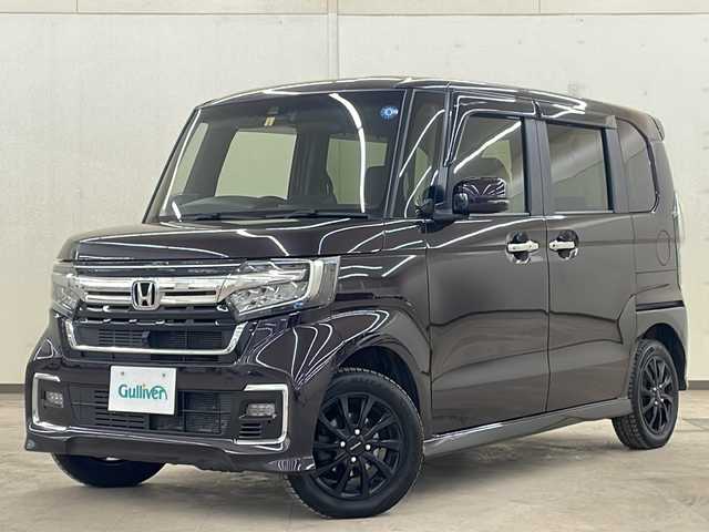 ホンダ Ｎ ＢＯＸ カスタム L 道央・札幌 2022(令4)年 9.2万km プレミアムベルベットパープル・パール /4WD//純正メモリナビ：VXM-224VFi/（CD、DVD、BT、SD、ラジオ、フルセグ）//両側パワースライドドア//ビルトインETC//衝突被害軽減システム//レーンキープアシスト//横滑り防止機能//純正エンジンスターター//ステアリングスイッチ//純正ドライブレコーダー//寒冷地仕様//シートヒーター（運転席、助手席）//オートライト//フォグライト//純正AW夏タイヤ積み込み//スペアキー1本