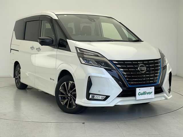 日産 セレナ e－パワー HWS V アーバンクロム 千葉県 2021(令3)年 2.6万km ブリリアントホワイトパール 純正大型ナビ/フルセグTV/両側パワースライドドア/フリップダウンモニター/アラウンドビューモニター/インテリジェントミラー/プロパイロット/側方支援/後側方支援/エマージェンシーブレーキ/駐車支援/ふらつき警報/オートホールド/ETC/LEDヘッドライト/プッシュスタート