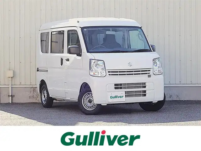 スズキ エブリイ PA 山形県 2024(令6)年 0.2万km スペリアホワイト パートタイム4WD/両側スライドドア/カーラジオ/　　【AM/FM】/オートライト/撥水シート/アイドリングストップ/コーナーセンサー/純正フロアマット/オーバーヘッドシェルフ/スペアキー×1