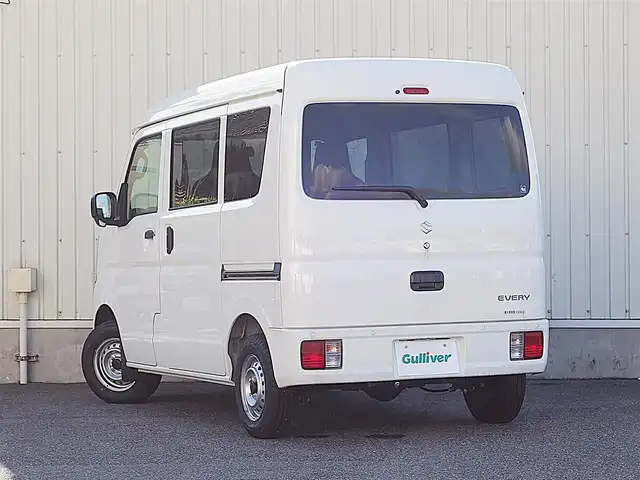 スズキ エブリイ PA 山形県 2024(令6)年 0.2万km スペリアホワイト パートタイム4WD/両側スライドドア/カーラジオ/　　【AM/FM】/オートライト/撥水シート/アイドリングストップ/コーナーセンサー/純正フロアマット/オーバーヘッドシェルフ/スペアキー×1