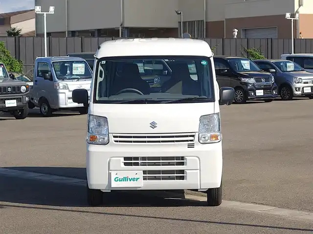 スズキ エブリイ PA 山形県 2024(令6)年 0.2万km スペリアホワイト パートタイム4WD/両側スライドドア/カーラジオ/　　【AM/FM】/オートライト/撥水シート/アイドリングストップ/コーナーセンサー/純正フロアマット/オーバーヘッドシェルフ/スペアキー×1