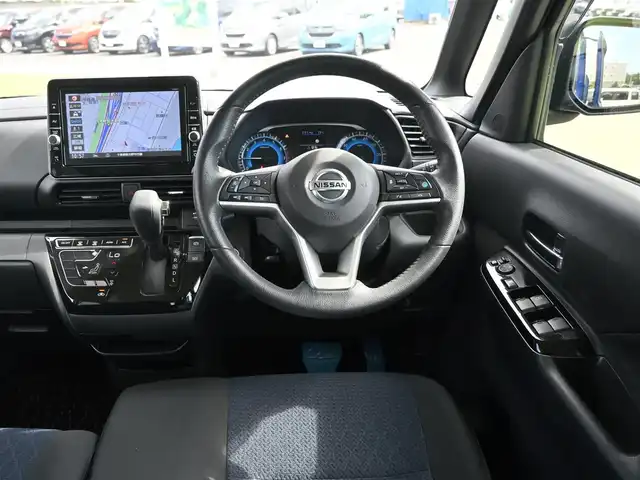 日産 ルークス HWS Gターボ プロパイロットED 千葉県 2020(令2)年 2.6万km アトランティックブルー エマージェンシーブレーキ/プロパイロット/インテリジェントクルーズコントロール/両側パワースライドドア/9インチ純正SDナビ/地デジTV/【DVD/CD再生機能　Bluetooth接続】/アラウンドビューモニター/ドライブレコーダー/革巻きステアリング/ETC/LEDヘッドライト/フォグライト/ウインカーミラー/コーナーセンサー/純正15インチアルミホイル/サイド/カーテンエアバッグ/インテリジェントキー