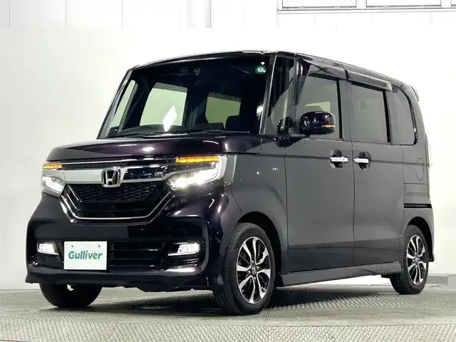 ホンダ Ｎ ＢＯＸ カスタム G L ホンダセンシング 大阪府 2020(令2)年 3.5万km プレミアムベルベットパープル・パール 純正8incナビTV バックカメラ パワースライドドア シートヒーター レーダークルコン 衝突軽減ブレーキ レーンアシスト スマートキー プッシュスタート 前後ドライブレコーダー ETC