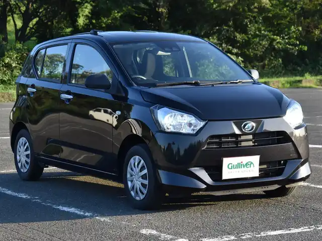 ダイハツ ミラ イース L SAⅢ 福岡県 2021(令3)年 2.2万km ブラックマイカメタリック ○スマートアシストIII○/社外メモリナビ【AVN-R10】/　フルセグTV/CD/DVD/Bluetooth/バックカメラ/アイドリングストップ/ETC/社外LEDヘッドライト/フロアマット/コーナーセンサー/ISOFIX