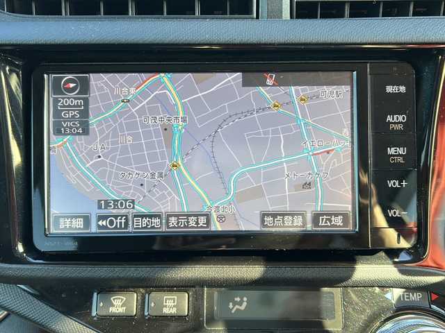 トヨタ アクア G G’s 岐阜県 2015(平27)年 9.3万km ブラックマイカ 登録時走行距離92224km/サイドエアロ/純正ナビ/フルセグＴＶ/バックカメラ/ハーフレザーシート/クルーズコントロール/純正アルミホイール/純正フロアマット/ビルトインＥＴＣ/プッシュスタート/スマートキー/ＬＥＤヘッドライト/オートライト/フロントフォグランプ/ドライブレコーダー/ドアバイザー/CDチェンジャー