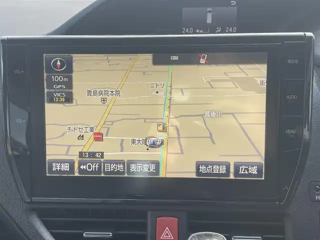 トヨタ エスクァイア Gi ブラックテーラード 大阪府 2016(平28)年 12.2万km スパークリングブラックパールクリスタルシャイン (株)IDOMが運営する【じしゃロン東大阪店】の自社ローン対象車両になります。こちらは現金ご利用時の価格です。自社ローンご希望の方は別途その旨お申付け下さい。/トヨタセーフティセンス/純正10インチナビ/・フルセグTV/Bluetooth/CD/DVD/後席フリップダウンモニター/バックモニター/クルーズコントロール/アイドリングストップ/ETC/前席シートヒーター/合皮シート/両側パワースライドドア/LEDライト/横滑り防止装置/スマートキー＆プッシュスタート/純正フロアマット