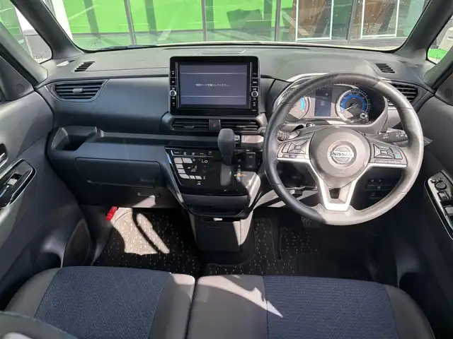 日産 ルークス HWS Gターボ プロパイロットED 奈良県 2022(令4)年 1.3万km フローズンバニラパール 純正9インチナビ（MM321D-L）/（フルセグ/BT/CD/DVD）/プロパイロット/アラウンドビューモニター/前後コーナーセンサー/衝突軽減システム/レーンキープアシスト/両側パワースライドドア/後席サンシェード/LEDヘッドライト/ETC/前方ドライブレコーダー/純正15インチAW/保証書/取り扱い説明書/スペアキーX1