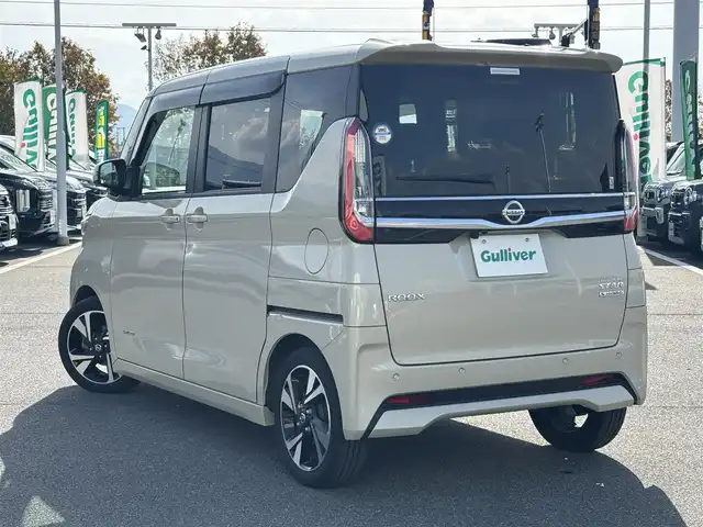 日産 ルークス HWS Gターボ プロパイロットED 奈良県 2022(令4)年 1.3万km フローズンバニラパール 純正9インチナビ（MM321D-L）/（フルセグ/BT/CD/DVD）/プロパイロット/アラウンドビューモニター/前後コーナーセンサー/衝突軽減システム/レーンキープアシスト/両側パワースライドドア/後席サンシェード/LEDヘッドライト/ETC/前方ドライブレコーダー/純正15インチAW/保証書/取り扱い説明書/スペアキーX1