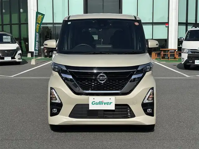 日産 ルークス HWS Gターボ プロパイロットED 奈良県 2022(令4)年 1.3万km フローズンバニラパール 純正9インチナビ（MM321D-L）/（フルセグ/BT/CD/DVD）/プロパイロット/アラウンドビューモニター/前後コーナーセンサー/衝突軽減システム/レーンキープアシスト/両側パワースライドドア/後席サンシェード/LEDヘッドライト/ETC/前方ドライブレコーダー/純正15インチAW/保証書/取り扱い説明書/スペアキーX1