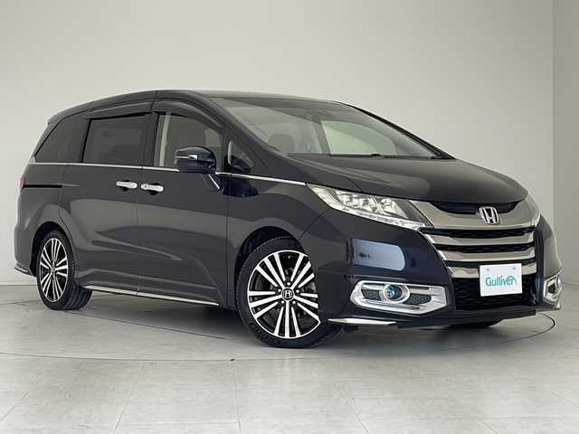 ホンダ オデッセイ アブソルート EX 愛知県 2014(平26)年 2.5万km プレミアムヴィーナスブラックP 衝突軽減システム/純正8型ナビ/両側パワースライドドア/クルーズコントロール/フルセグ/CD DVD/Bluetooth/バックカメラ/コーナーセンサー/純正アルミホイール/ブラインドスポットモニター/LEDヘッドライト/パドルシフト/オートライト/ドライブレコーダー/ETC/ステアリングスイッチ/スマートキー/プッシュスタート