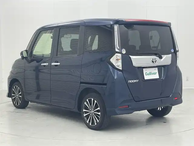 トヨタ ルーミー カスタムG－T 茨城県 2021(令3)年 3.6万km レーザーブルークリスタルシャイン 純正9型ナビ/全方位カメラ/フルセグ/純正フリップダウンモニター/衝突被害軽減ブレーキ/車線逸脱抑制装置/レーダークルーズコントロール/オートマチックハイビーム/クリアランスソナー/両側電動スライドドア/ETC/ドラレコ/シートヒーター/純正15インチAW/LEDヘッドライト/スマートキー