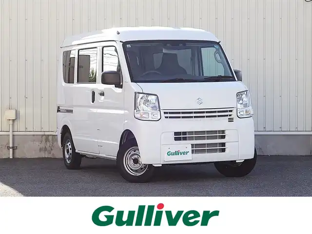 スズキ エブリイ PA 山形県 2024(令6)年 0.1万km スペリアホワイト パートタイム4WD/デュアルカメラブレーキサポート/カーラジオ/　　【AM/FM】/両側スライドドア/オートライト/撥水シート/コーナーセンサー/アイドリングストップ/純正フロアマット/オーバーヘッドシェルフ/スペアキー×1